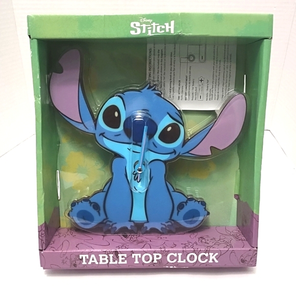 Disney Other - Disney  Stitch Table Top Desk Analog Clock